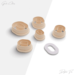 Donut Shapes Polymer Clay Cutter Package, 5 Models, 2 Cutter Version, 5 Sizes Included, No: 866 3d model