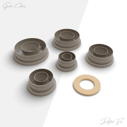 Donut Shapes Polymer Clay Cutter Package, 5 Models, 2 Cutter Version, 5 Sizes Included, No: 866 3d model