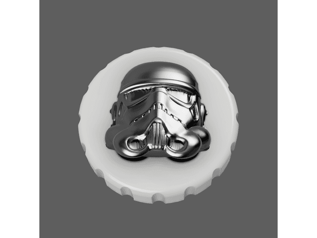 Storm Trooper - Stash Jar Lid 3d model