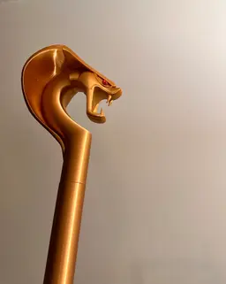 Stylish Evil Arabian Sorcerer Cobra Staff Cosplay 3d model