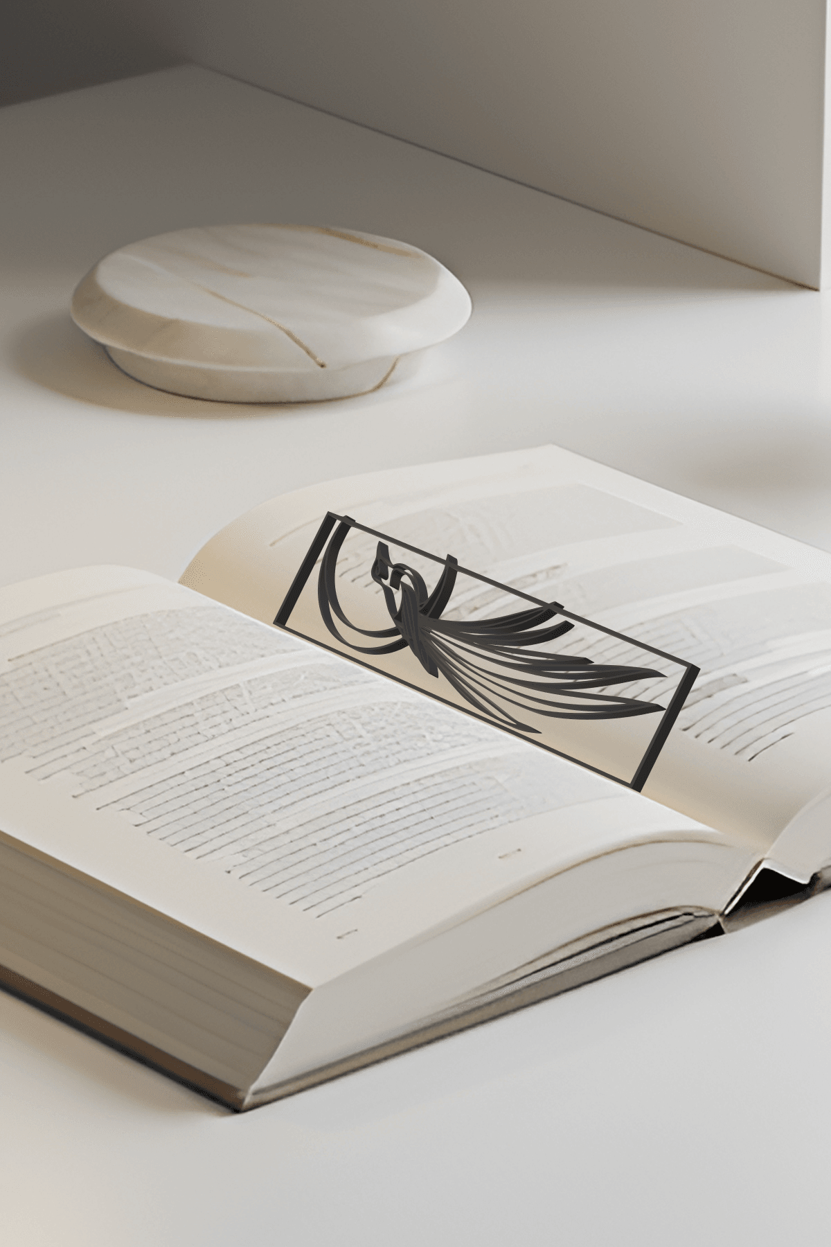 Moon And Bird Bookmark, Creativity Bookmark, Gift Idea 3d model