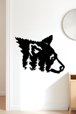 Bear Wall Art, Wall Decor, Home Decor 3d model