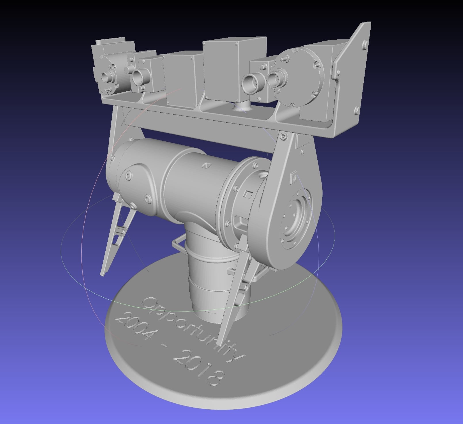 Opportunity Mars Rover Camera Head Bust 3d model
