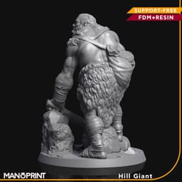 Hill Giant, Fantasy Miniature 3d model