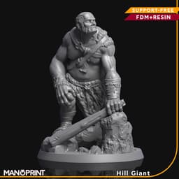 Hill Giant, Fantasy Miniature 3d model