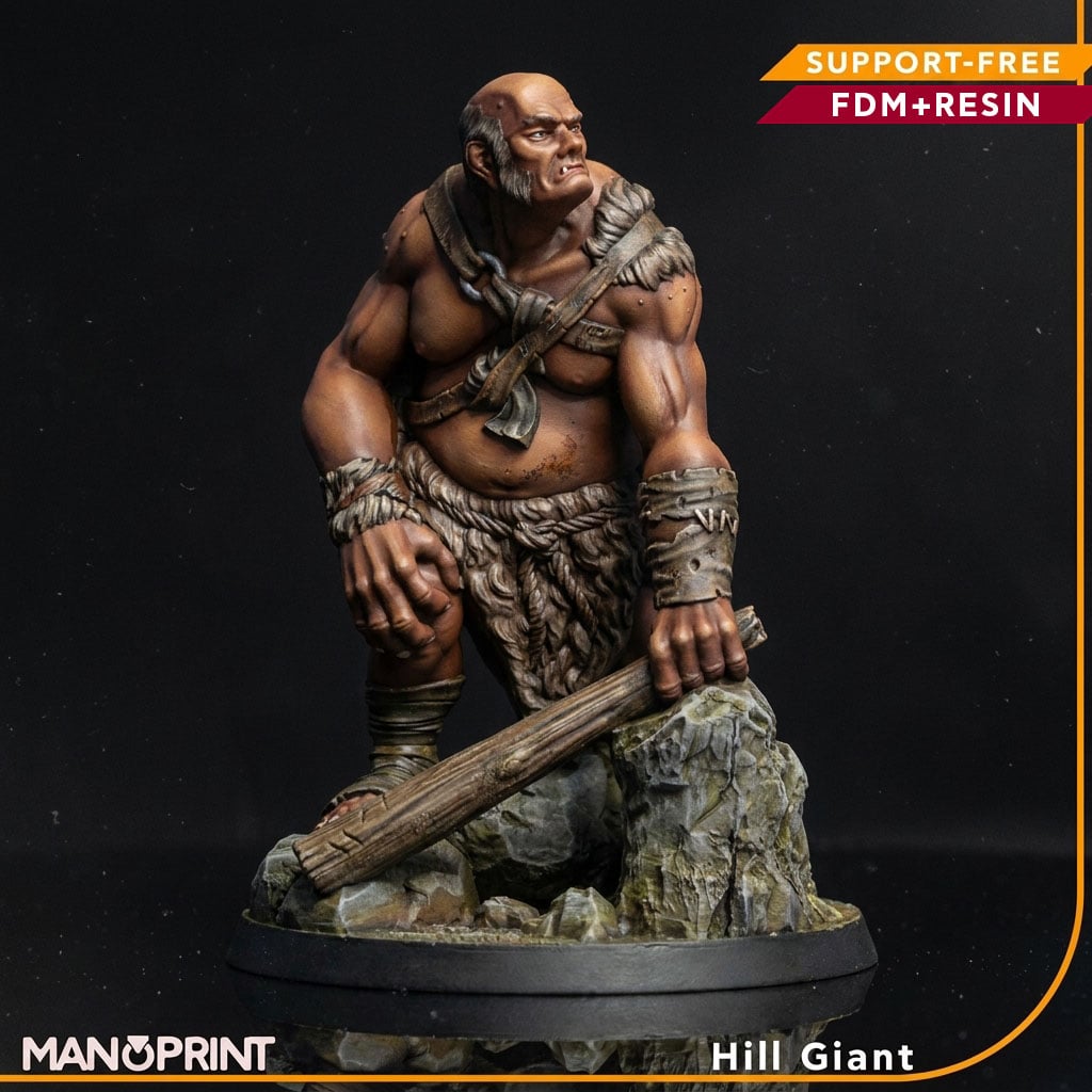 Hill Giant, Fantasy Miniature 3d model