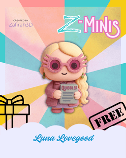 Z-MINIS LUNA LOVEGOOD FOR FREE 3d model