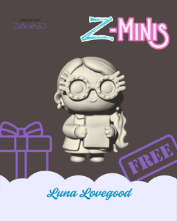Z-MINIS LUNA LOVEGOOD FOR FREE 3d model