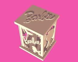 Barbie Lamp 3d model