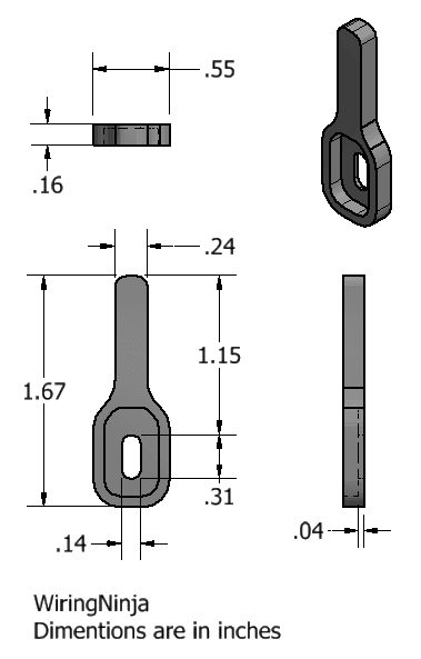 Light Switch Blocker 3d model