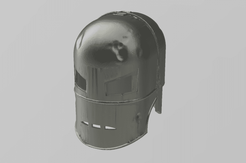 Iron Man MK 1 Helmet Weathed 3d model