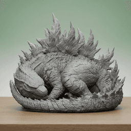 The Godzilla Sleeping Desk Series: #1 3d model