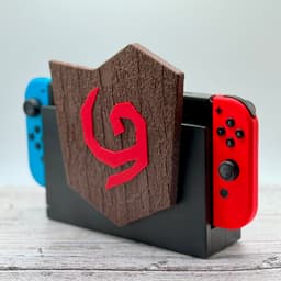 Deku Shield Switch Dock Hanger 3d model