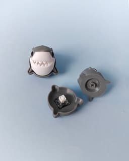 Shark Fidget Clicker Keychain 3d model