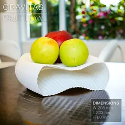 GRAVITAS | Fast-print Fruit Bowl 3d model