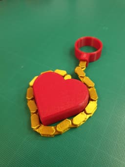 Ringchaku Spinning Fidget Toy - Valentine's Day Edition 3d model