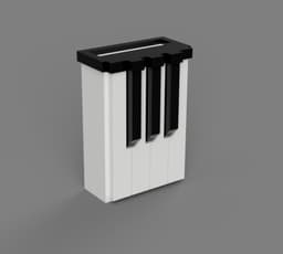 Piano Toothbrush Holder - #JunesTunes 3d model