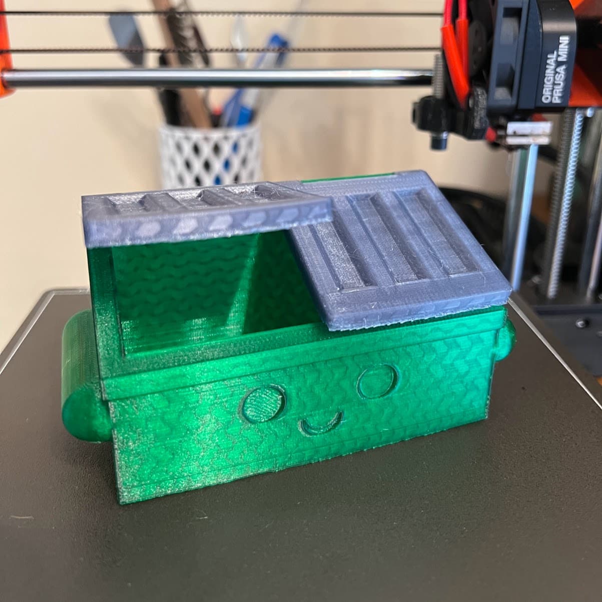 Filament: eSun Semi-Transparent Grey PETG
Printer: Prusa Mini+ w/ powder coated steel sheet