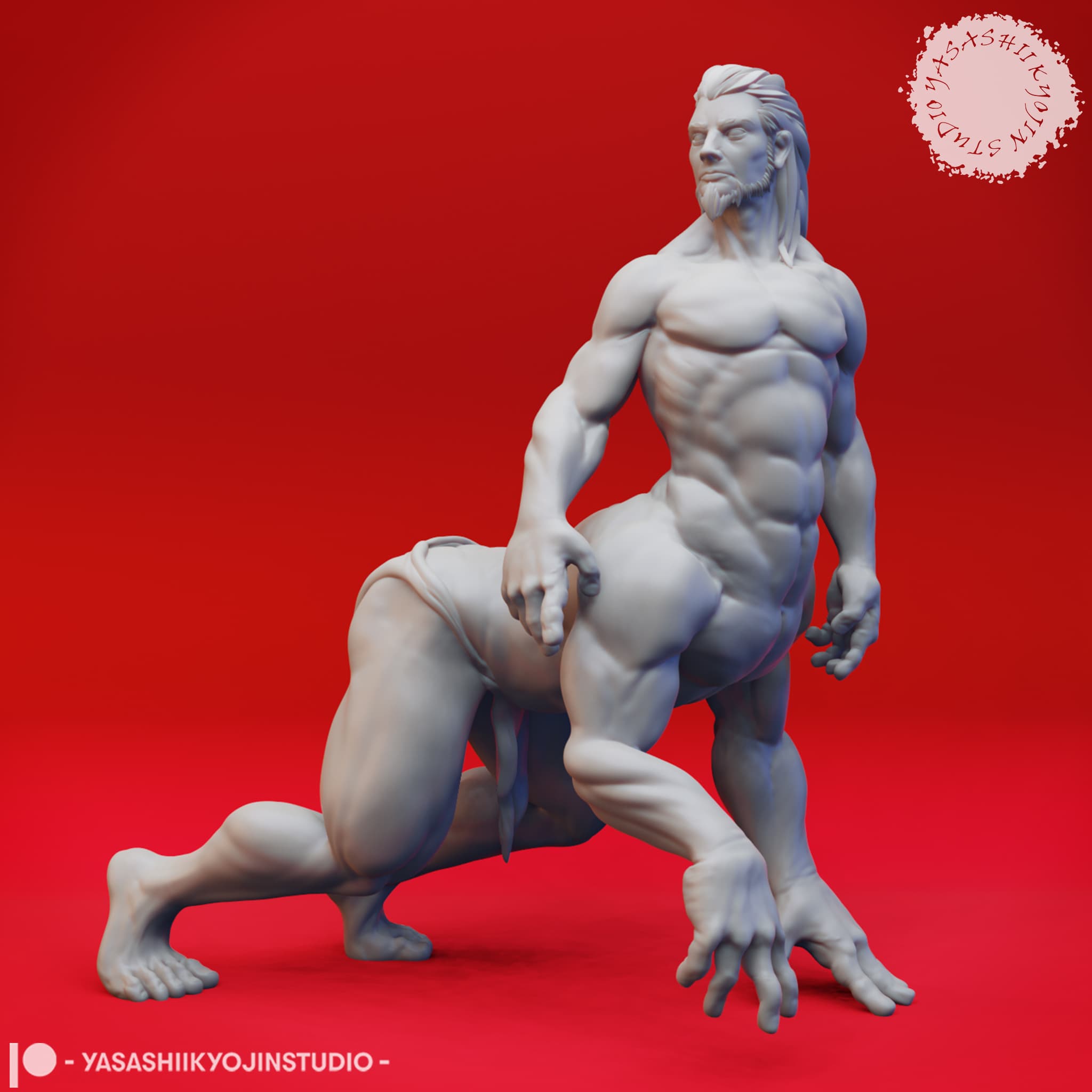 Mantaur - Tabletop Miniature (Pre-Supported) 3d model