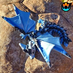 Baby Crystal Wolf Dragon 3d model