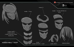 Predator Samurai era helmet 3d model