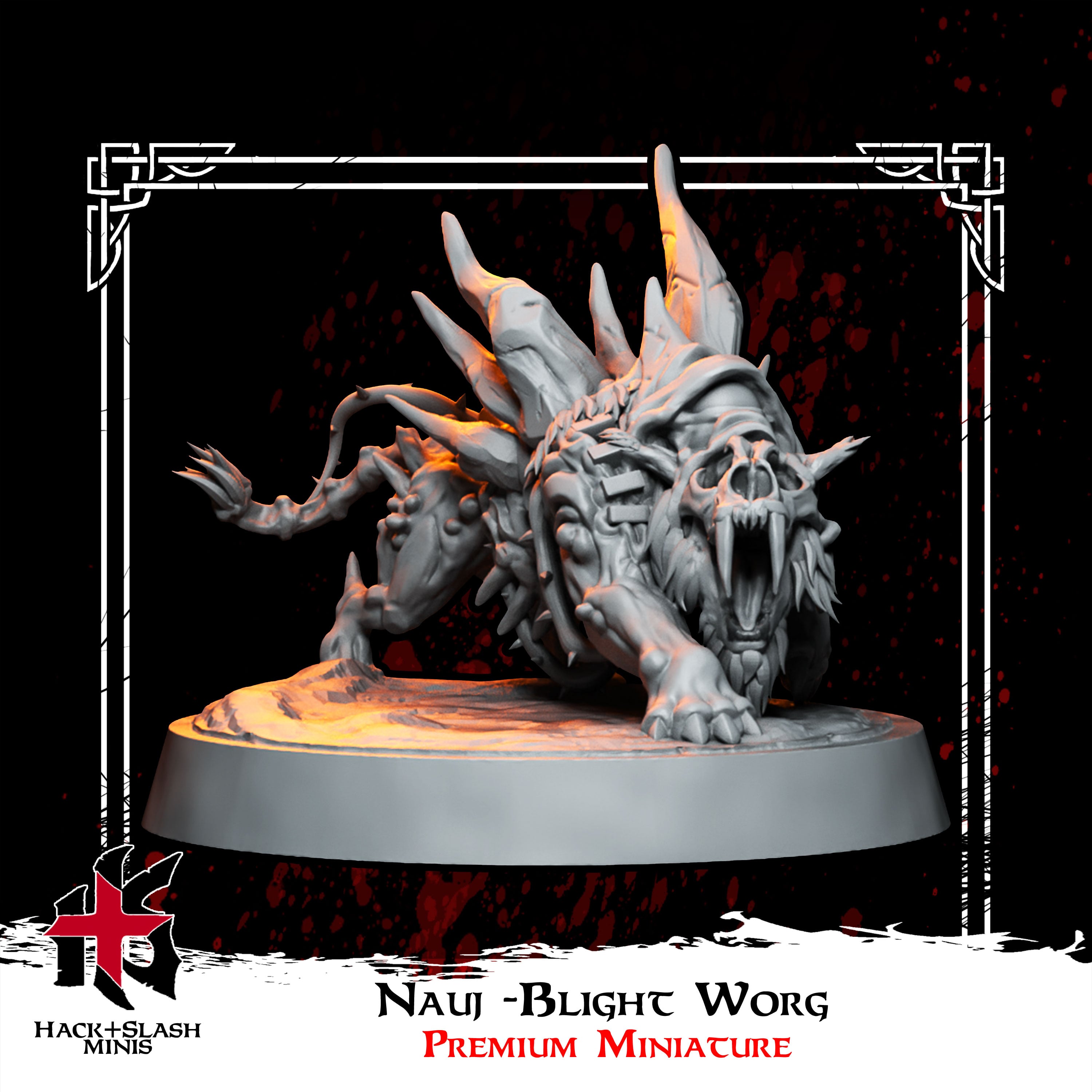Nauj-Blight_Dire_Worg 3d model
