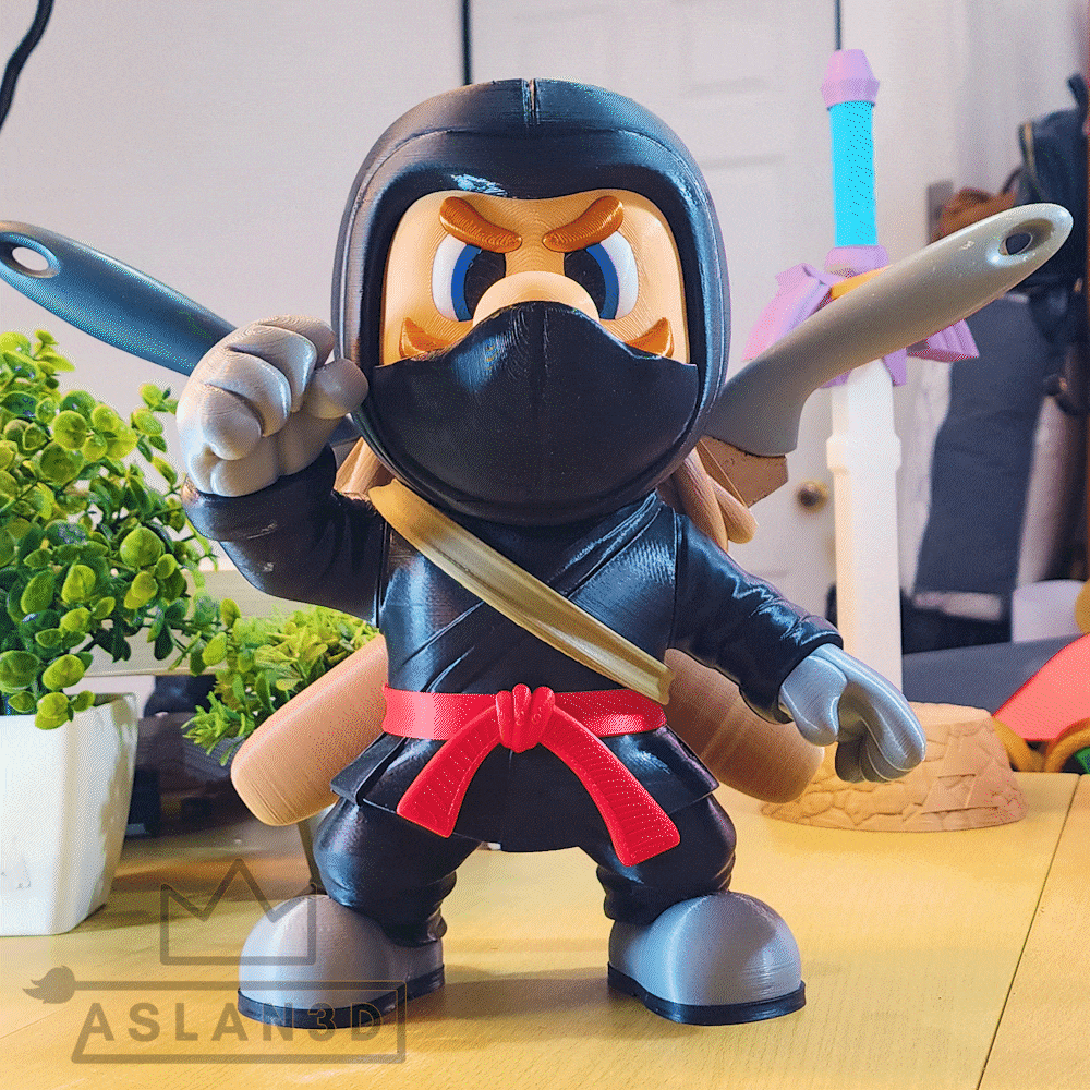 Ninja Mario – Knife Holder Edition! 3d model