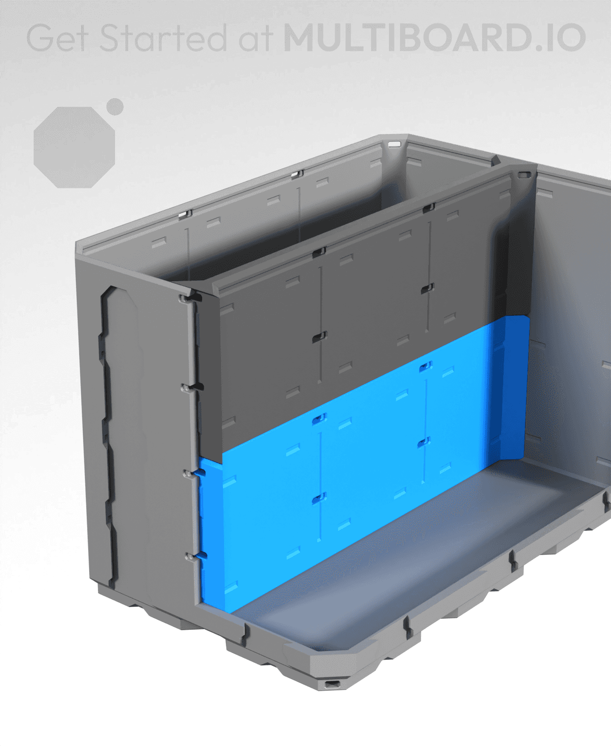 Multibuild Storage 3x1h LU - Bottom Multibin Divider - 3D model by MultiBuild on Thangs