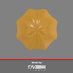 Yellow Umbrella Keychain - No Suports 3d model