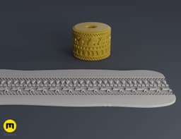 Texture Rollers Christmas middle #9 3d model