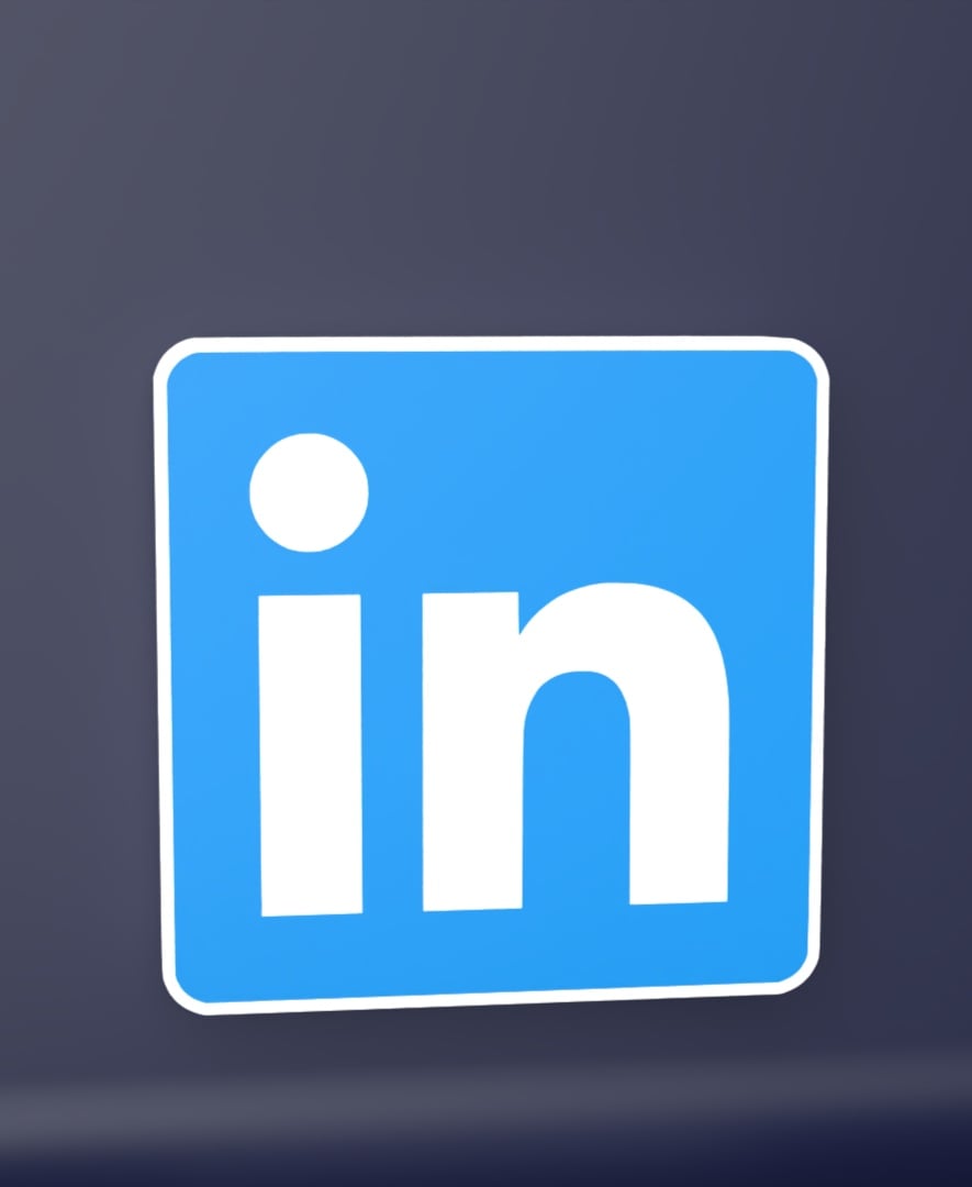 LinkedIn - LED Strip compatible 3d model