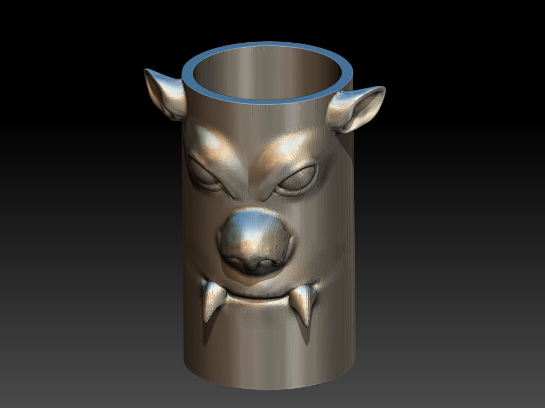 porta lapices creatures.stl 3d model