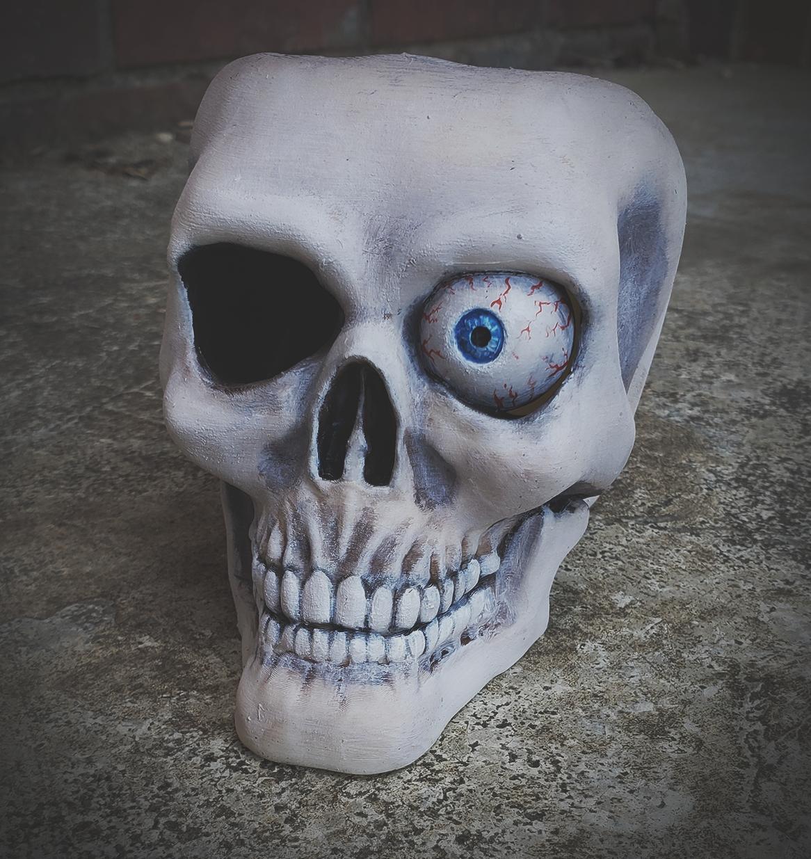Skull Ash Tray By Pretzel Prints 3d model