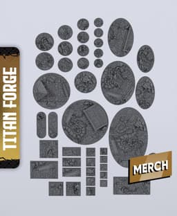 DE Bases 2 - With Free Dragon Warhammer - 5e DnD Inspired for RPG and Wargamers 3d model