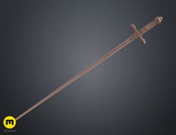 Godric Gryffindor Sword - Harry Potter 3d model