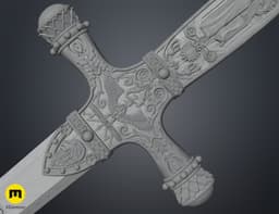 Godric Gryffindor Sword - Harry Potter 3d model