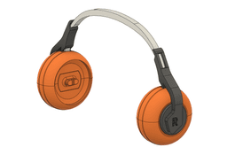 80s Headphones for Emopet Robot 3d model