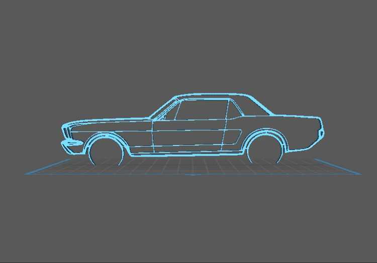 Ford - Mustang 1970 Wall Art 3d model