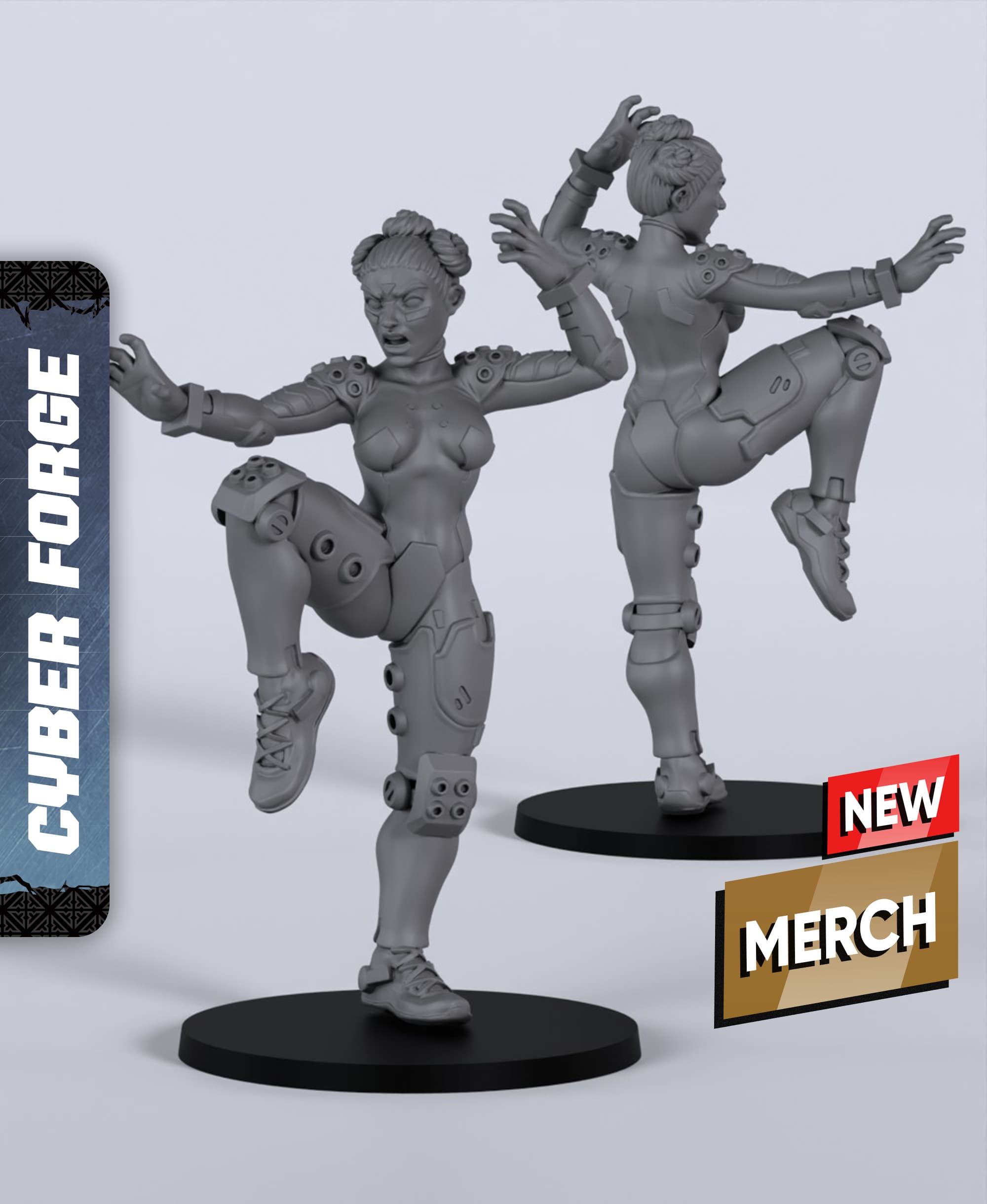 Xerocat - With Free Cyberpunk Warhammer - 40k Sci-Fi Gift Ideas for RPG and Wargamers 3d model