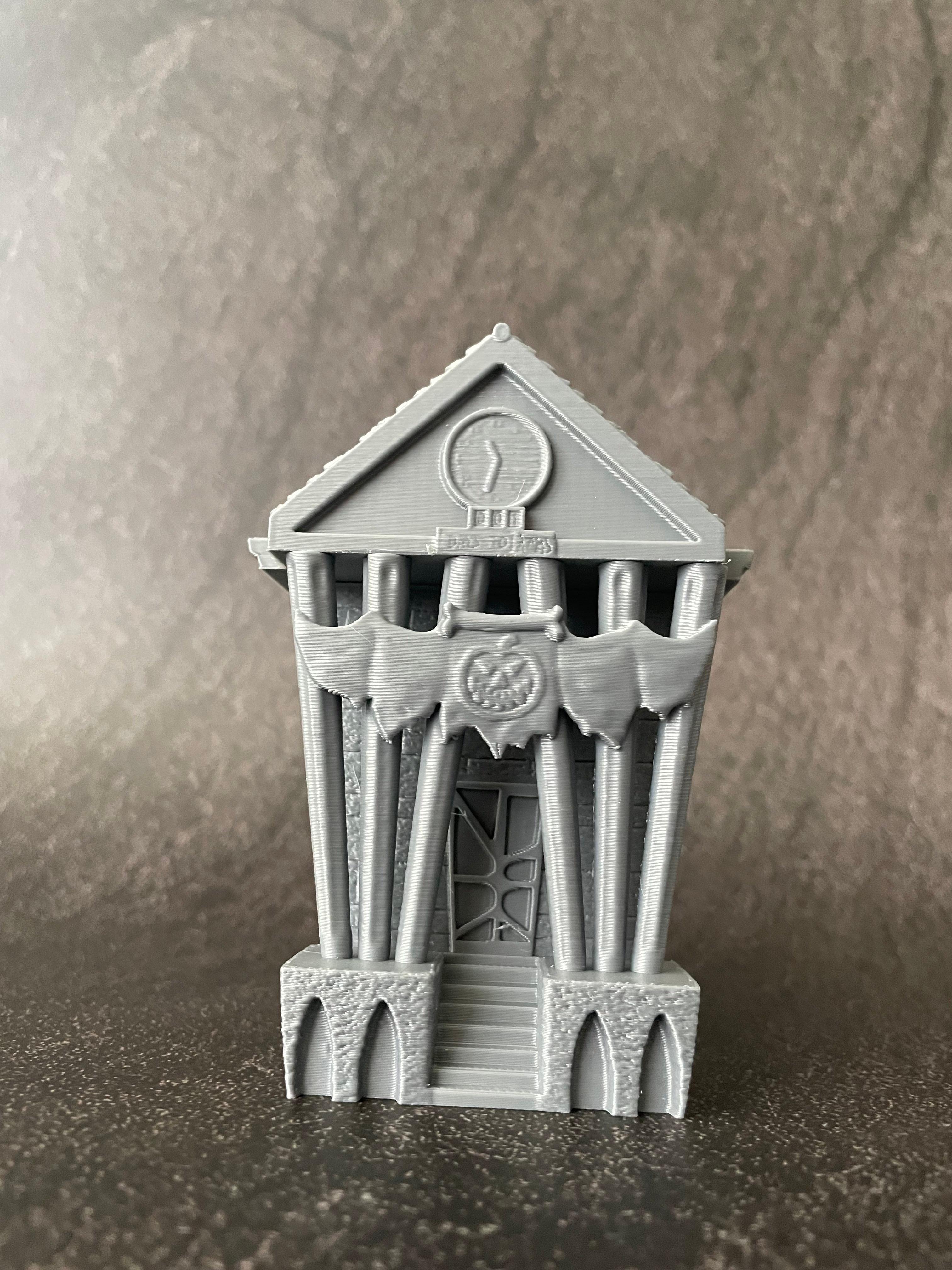 The Nightmare Before Christmas City Hall Building / Easy Print 3d model