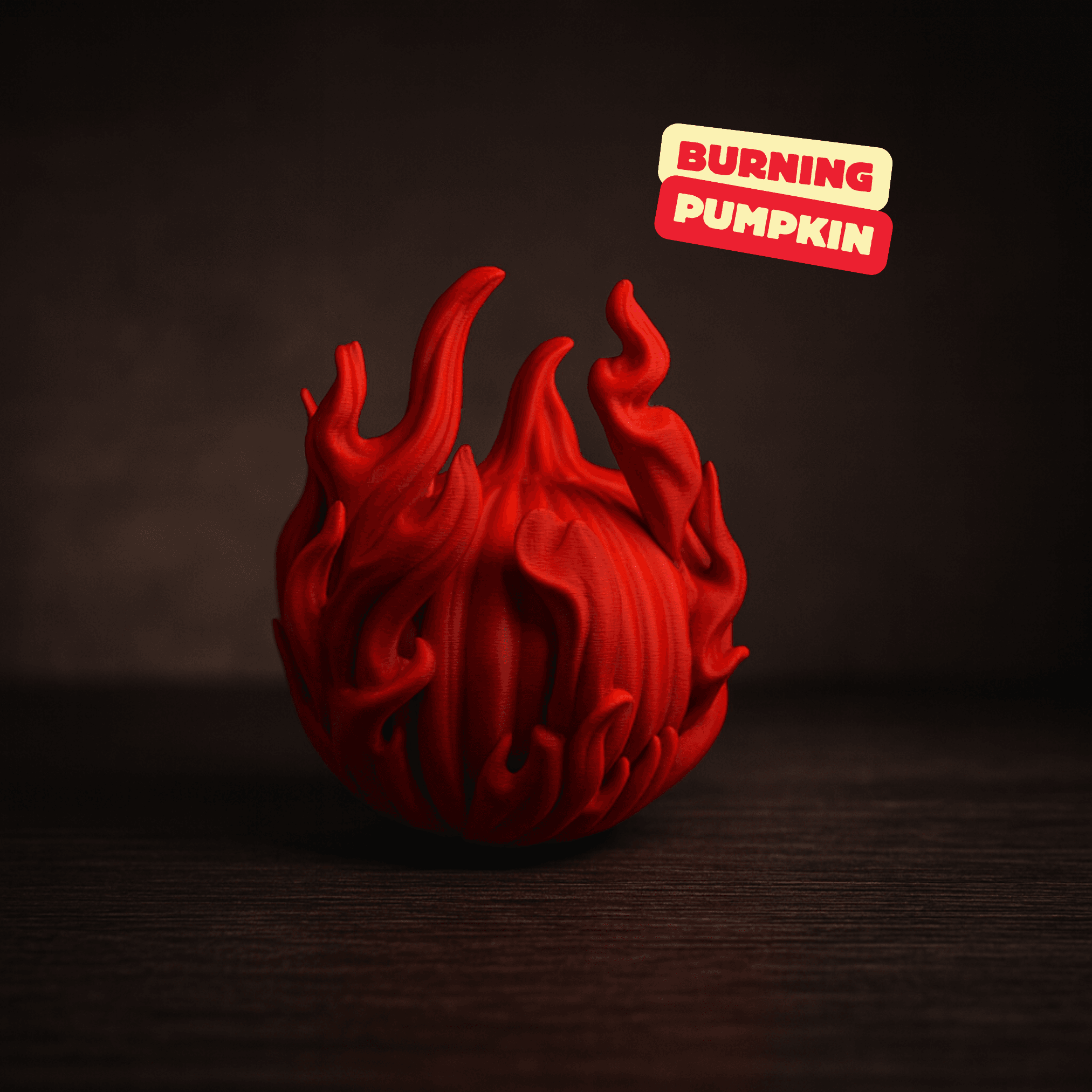 BURNING PUMPKIN / AUTUMN DECOR / HALLOWEEN DECOR / HOMEDECOR 3d model