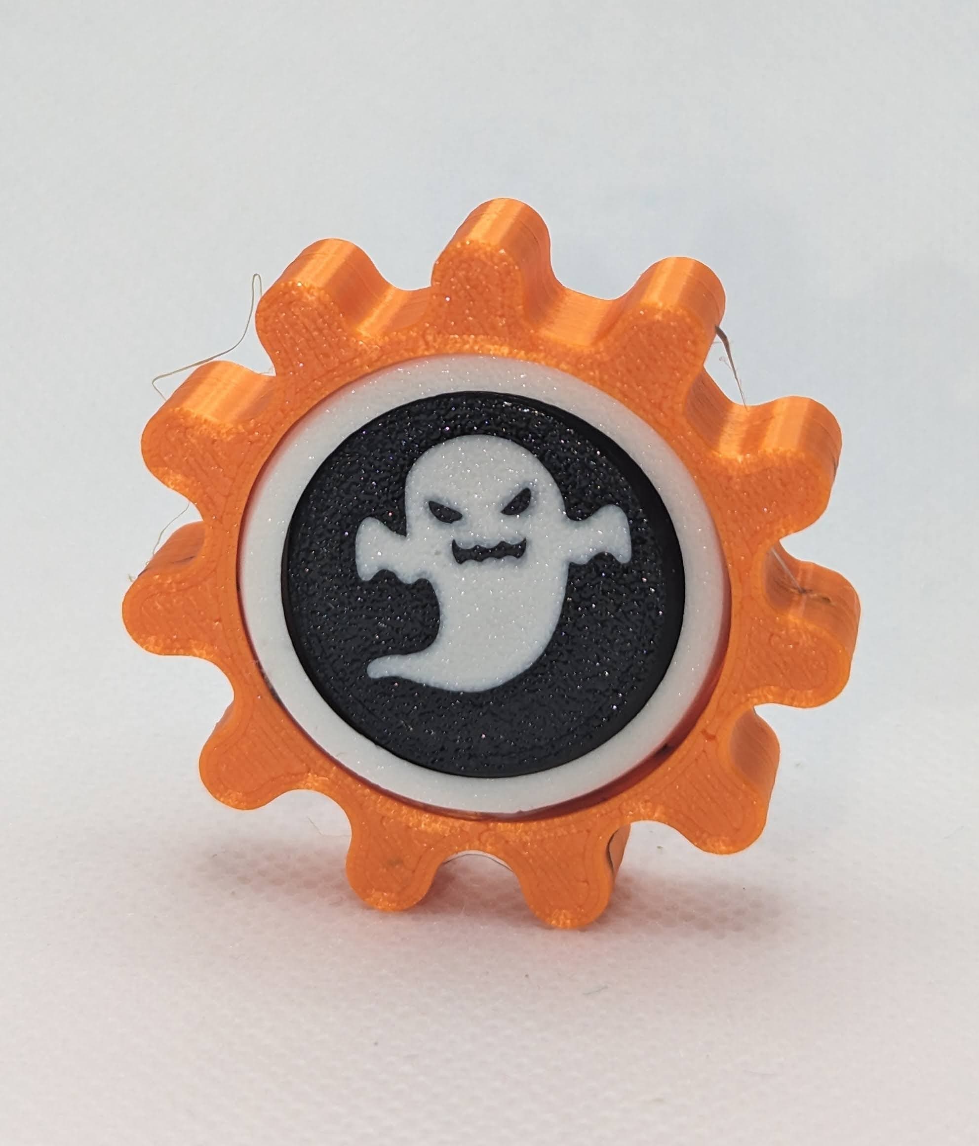 Gyroscope Gear Fidget - Halloween Ghost 3d model