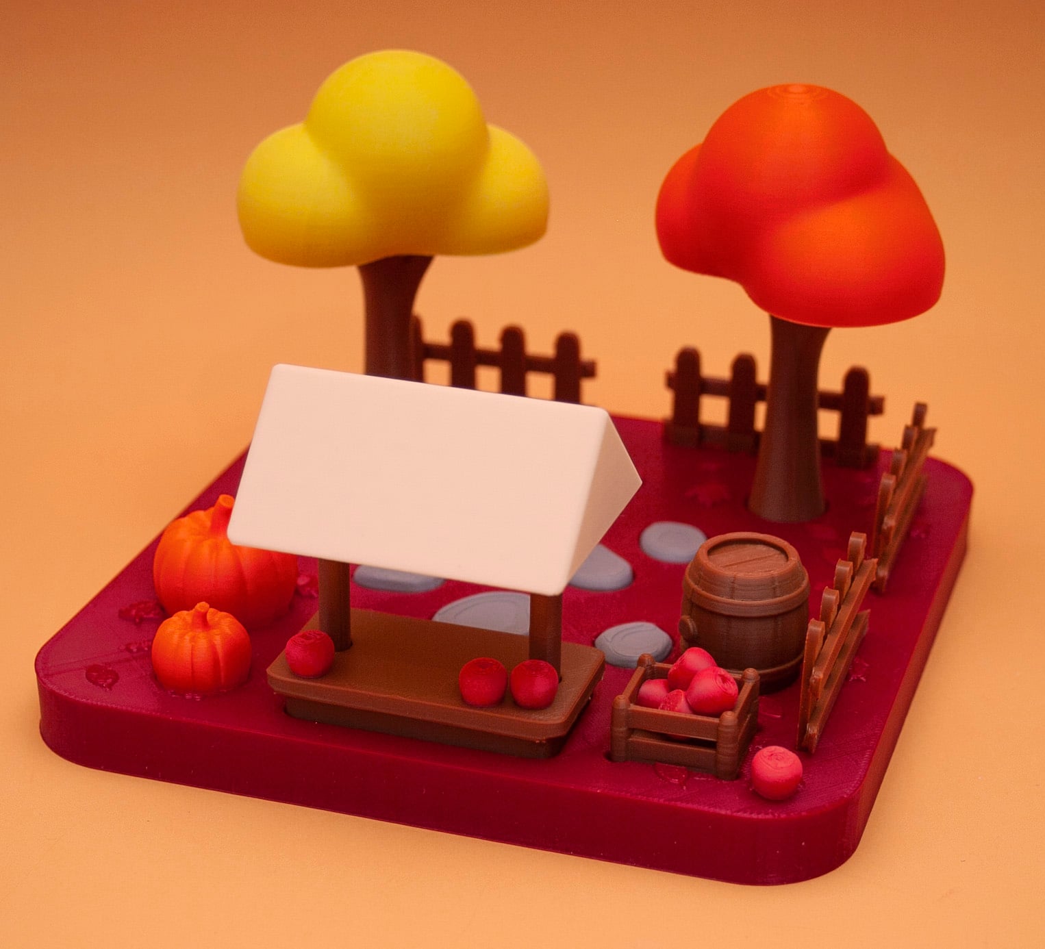 Hedgehog Apple Market 3d model