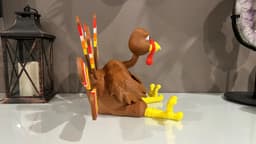 Thanksgiving Turkey Decor STL File- NO AMS - COMMERCIAL LICENSE 3d model