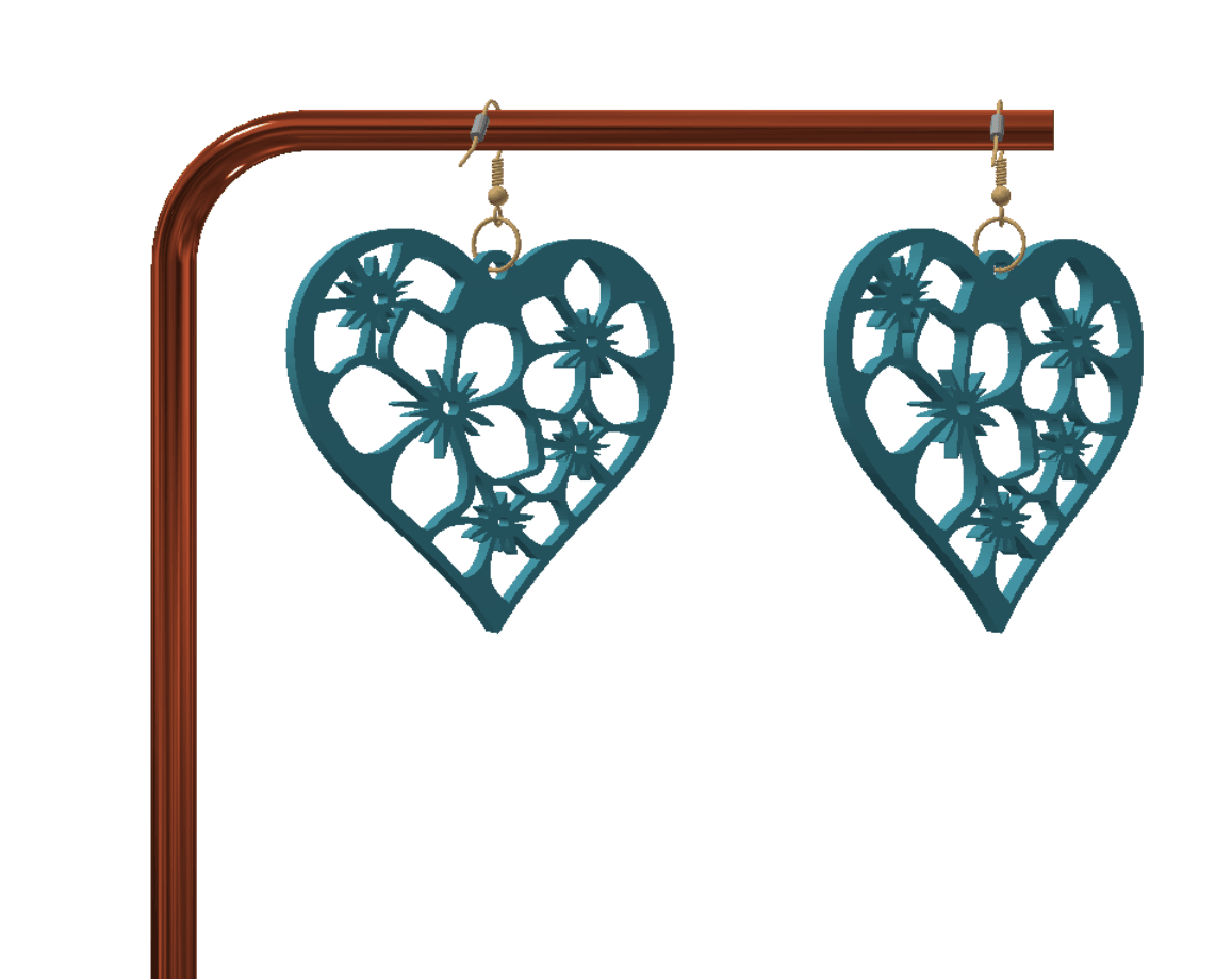Cute keychain / earrings 3d model