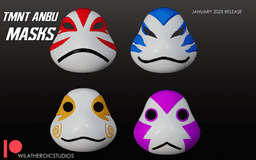 TMNT ANBU Masks 3d model