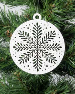Minimal Snowflake Ornaments 3d model