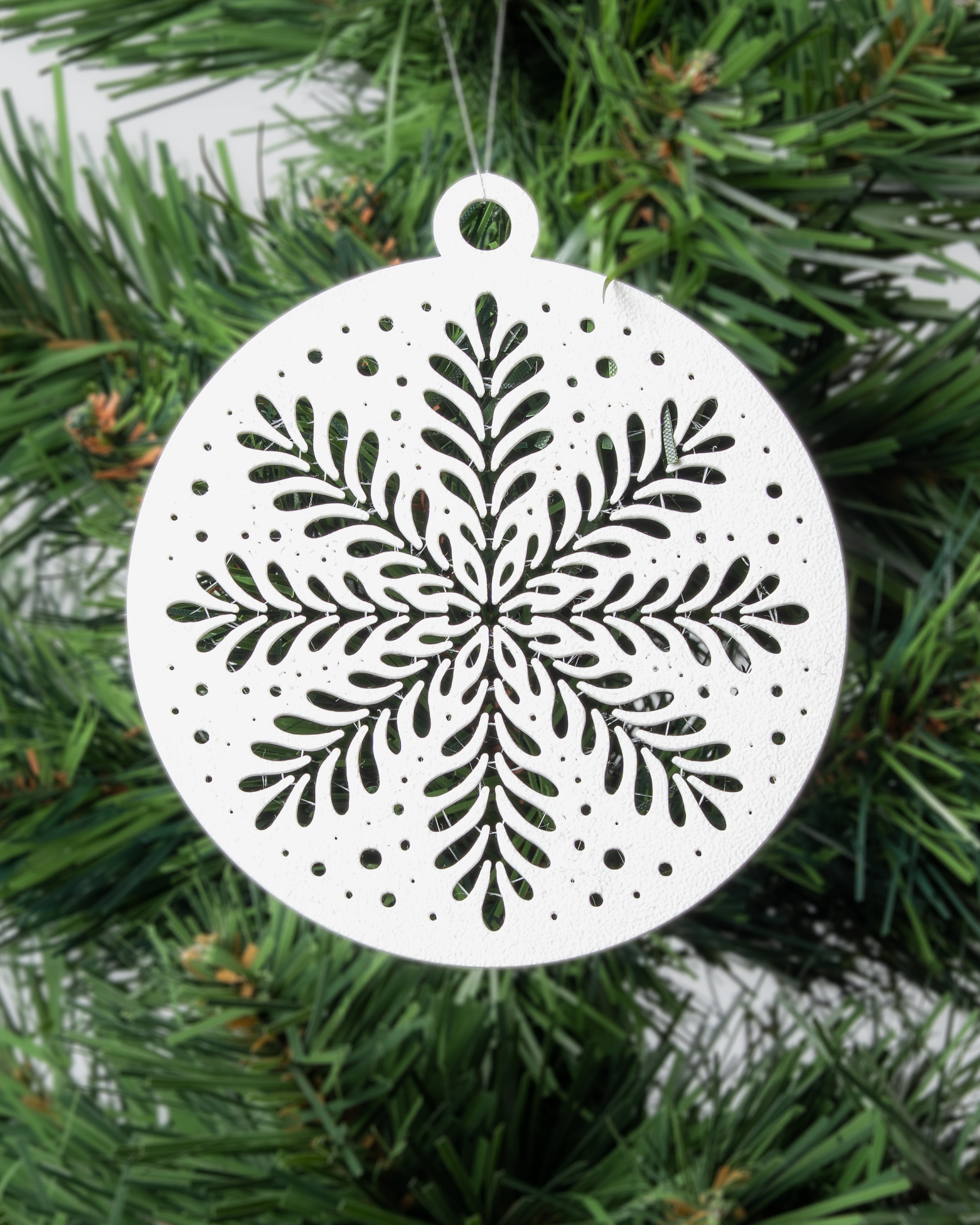 Minimal Snowflake Ornaments 3d model