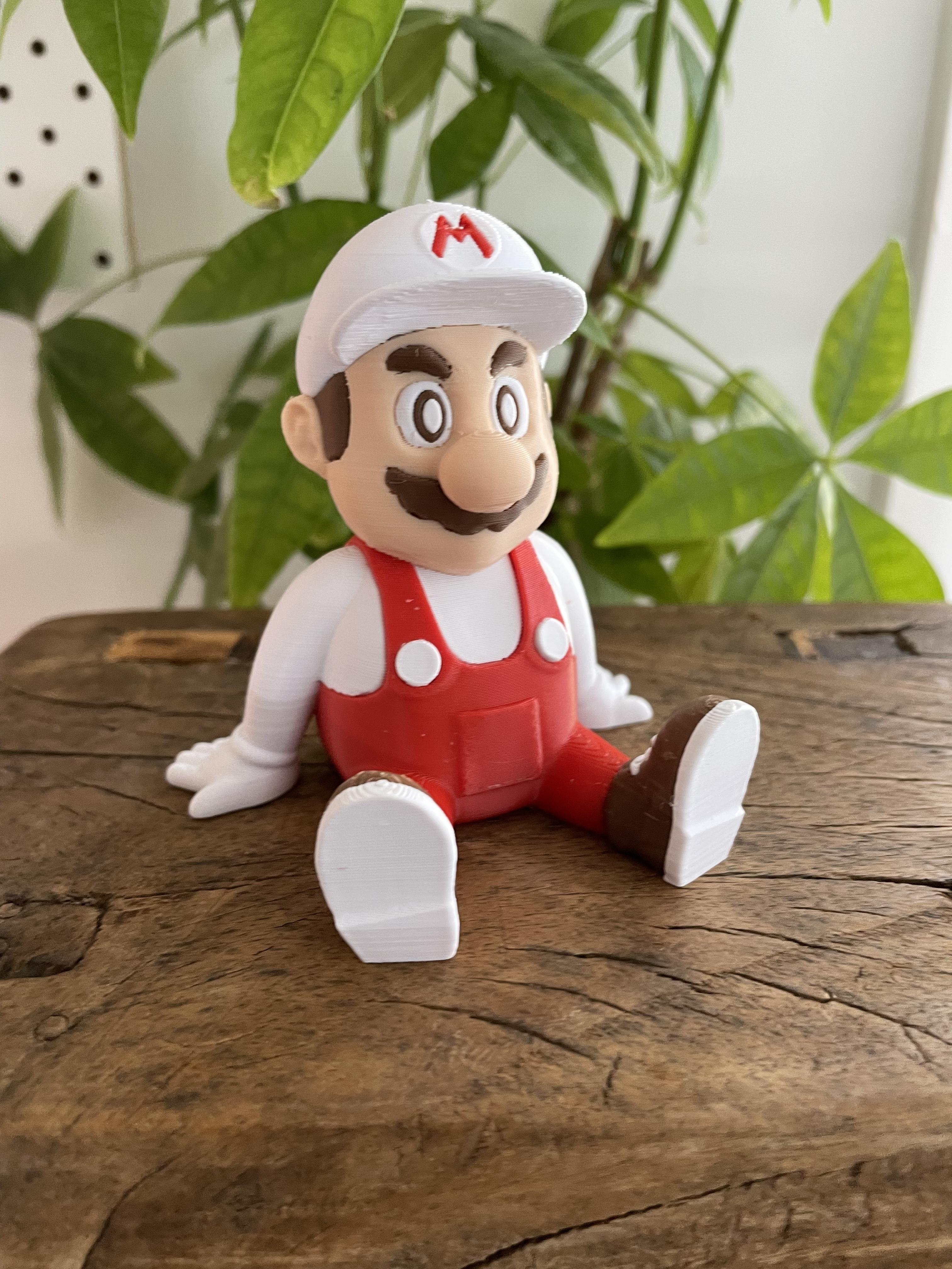 Super Chubby Mario Bros Figurine And Phone Holder / No Supports 3d model