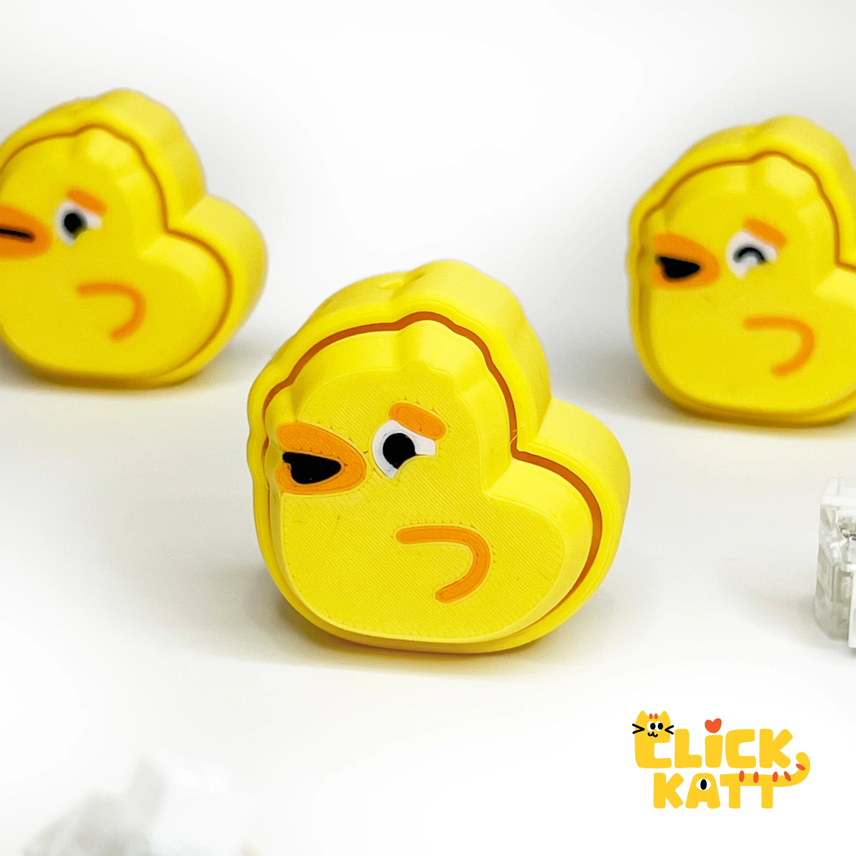 Duck - Clicker Fidget Toy Keychain 3d model